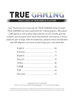 Предварительный просмотр 3 страницы DeFunc TRUE GAMING Manual