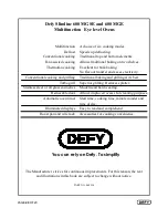 Preview for 20 page of Defy 600 MGE Owner'S Manual