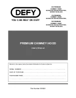 Preview for 1 page of Defy 600 PREMIUM DCH300 User Manual