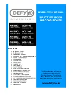 Defy AC09HG Instruction Manual preview