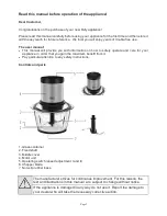 Preview for 2 page of Defy CH 7402 X Instruction Manual