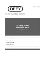 Defy CHI 9217 TS User Manual preview