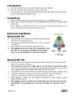 Preview for 2 page of Defy DGS 154 Safety, Warranty And Service Advice