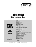 Preview for 1 page of Defy DHD350 Owner'S Manual