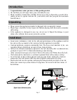 Preview for 2 page of Defy DHG 116 Owner'S Manual