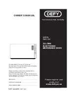 Preview for 1 page of Defy DMO 352 Owner'S Manual