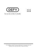 Предварительный просмотр 28 страницы Defy DTL144 User Manual