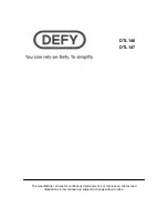 Preview for 28 page of Defy DTL146 User Manual