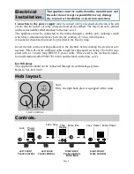 Preview for 4 page of Defy INDUCTION TOUCH CONTROL GLASS CERAMIC  HOB Owner'S Manual