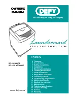 Defy Laundromaid Electro Logic 1300 DTL 132 Owner'S Manual предпросмотр