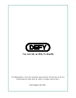 Предварительный просмотр 16 страницы Defy Laundromaid Electro Logic 1300 DTL 132 Owner'S Manual