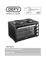 Предварительный просмотр 1 страницы Defy MOH 9328 B Instruction Manual