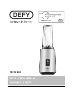 Preview for 1 page of Defy PB 7680 SS Instruction Manual