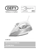 Defy SI 910 E4 Instruction Manual preview