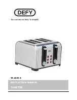 Preview for 1 page of Defy TA 4203 S Instruction Manual