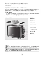 Preview for 2 page of Defy TA 630 R Instruction Manual