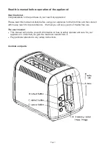 Preview for 2 page of Defy TA 828 S Instruction Manual