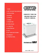 Defy TWINMAID 1000 Owner'S Manual предпросмотр