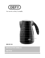 Defy WK 8313 B Instruction Manual preview