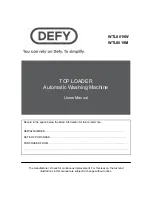 Defy WTL 13019 M User Manual предпросмотр