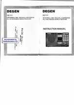 Preview for 1 page of DEGEN DE1121 Instruction Manual