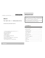 DEGEN DE301 Operating Instructions Manual preview