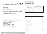 Предварительный просмотр 1 страницы DEGEN DE302 Operating Instructions Manual