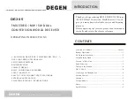 Preview for 1 page of DEGEN DE305 Operating Instructions Manual