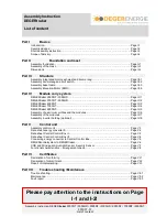 Предварительный просмотр 2 страницы Deger Energie DEGERtraker 3000HD Assembly Instruction Manual