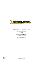 Предварительный просмотр 32 страницы Degometal GO 3313 Manual