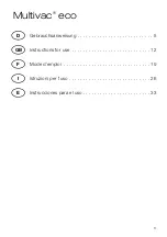 Preview for 3 page of DeguDent Multivac eco Instructions For Use Manual