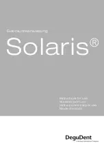 DeguDent SOLARIS Instructions For Use Manual предпросмотр