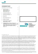 Preview for 3 page of DEHACO 5810.0065 Manual