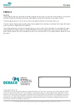 Preview for 3 page of DEHACO DEH User Manual