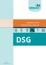 Предварительный просмотр 1 страницы DEHACO DSG Operation And Maintenance Manual