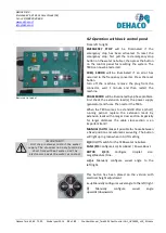 Preview for 13 page of DEHACO Dust Control Unit User Manual