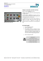 Preview for 14 page of DEHACO Dust Control Unit User Manual