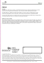 Preview for 3 page of DEHACO IBEX 1200GS Operation And Maintenance Manual