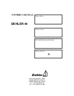 Dehler D44 Owner'S Manual preview