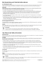 Preview for 1 page of Dehner ATS 160T-P120 User Manual And Safety Information