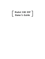 DEI 300ESP Owner'S Manual preview