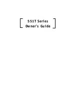 Preview for 1 page of DEI 551 T Series Owner'S Manual