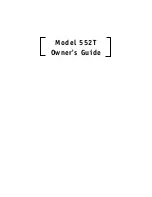 DEI 552T Owner'S Manual preview