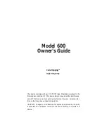 DEI 600HF Owner'S Manual preview