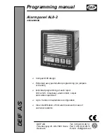 Preview for 1 page of Deif AL8-2 Programming Manual