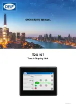 Deif TDU 107 Operator'S Manual preview