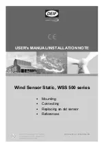 Preview for 1 page of Deif WSS 500 Series User’S Manual/Installation Note