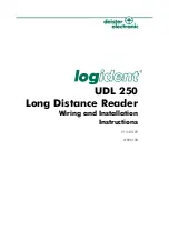 Deister electronic Logident UDL 250 Wiring And Installation Instructions preview