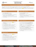 Preview for 1 page of dejavoo EMV RETAIL Quick Reference Manual