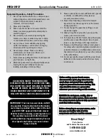 Предварительный просмотр 6 страницы DEK Brush Beast 36BB Owner'S Manual